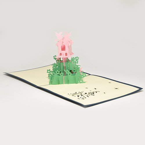 Купить 3D POP-UP открытка - Домик для феи - OBIDOBI.RU