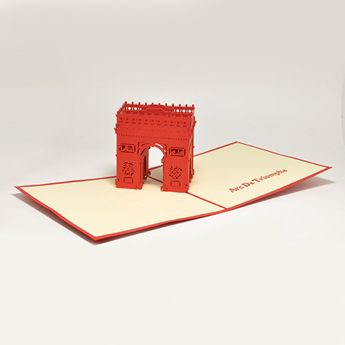 Купить 3D POP-UP открытка - Триумфальная арка - OBIDOBI.RU