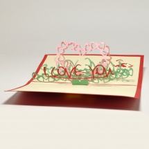 Купить 3D POP-UP открытка - I Love You - OBIDOBI.RU