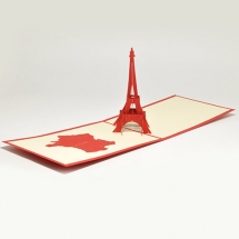 Купить 3D POP-UP открытка - Эйфелева башня - OBIDOBI.RU
