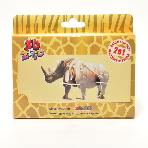 Купить 3D ZOID Животные Носорог - OBIDOBI.RU